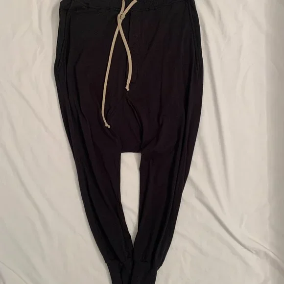 Rick Owens DRKSHDW BLACK drawstring lounge pants - Picture 11 of 15